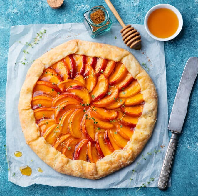 Tarte aux pêches